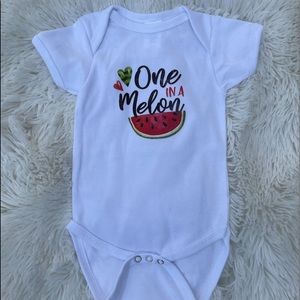 Handmade “One In A Melon” Onesie